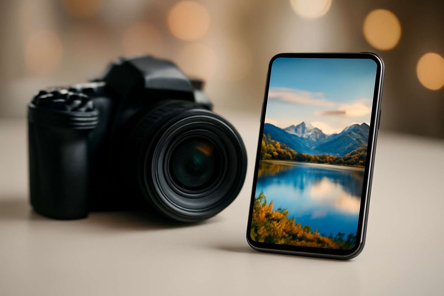 dslr camera to phone